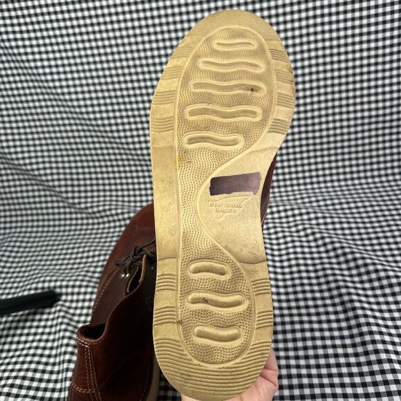 Red Wing Shoes 3141 Work Chukka Men's Chukka Brown Leather White Sole Size 10.5 - Picture 6 of 6